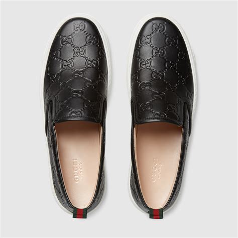 gucci slip ons women's|gucci denim slip on.